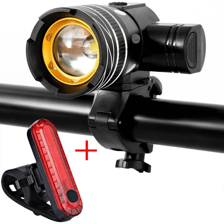 Brightest Bicycle Headlight, USB Rechargeable LED Bike Light with High Brightness for Road and Mountain Cycling