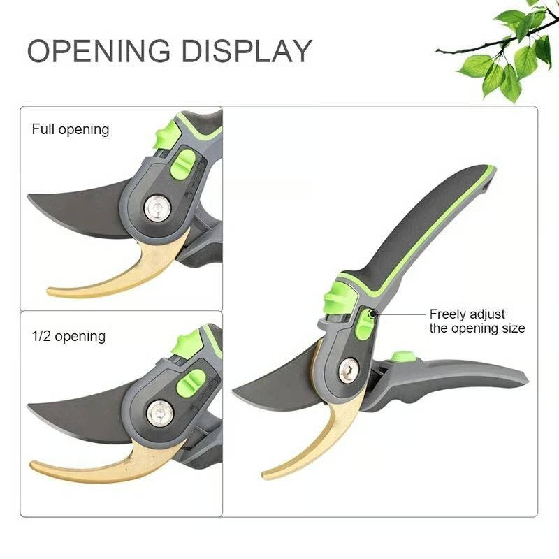 Professional Pruning Shears for Gardening, Cuts 4X Easier with Ultra Sharp SK5 Steel Blade