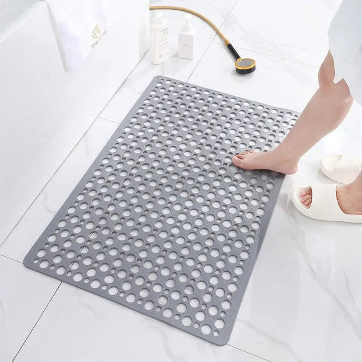 Textured Shower Mat with Bacterial Resistance and Non-Slip Grip