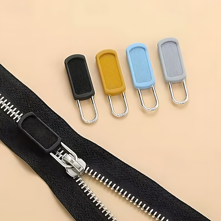 50 Pack Tool-Free Detachable Rubber Zipper Pull Replacements for Backpacks, Jackets and Luggage