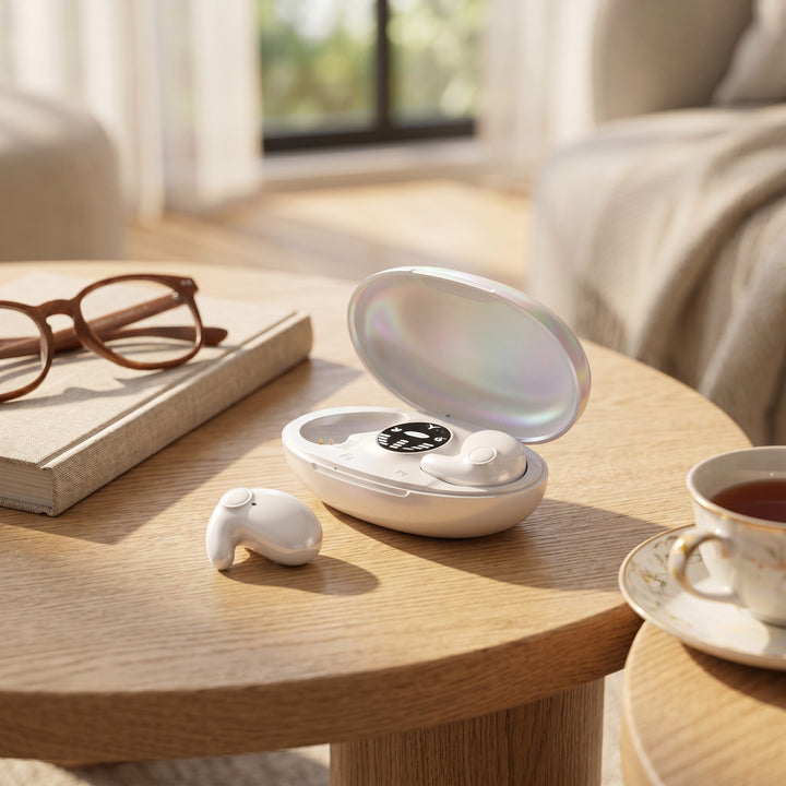 Wireless Sleep Earbuds with Ergonomic Low Profile Design and IPX5 Sweat Resistance