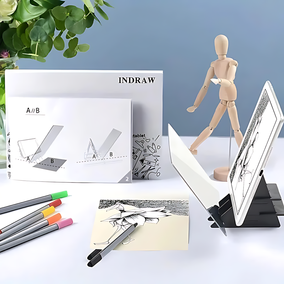 Portable Optical Tracing Board for Kids, Beginners and Artists with Sketch Projection Tool