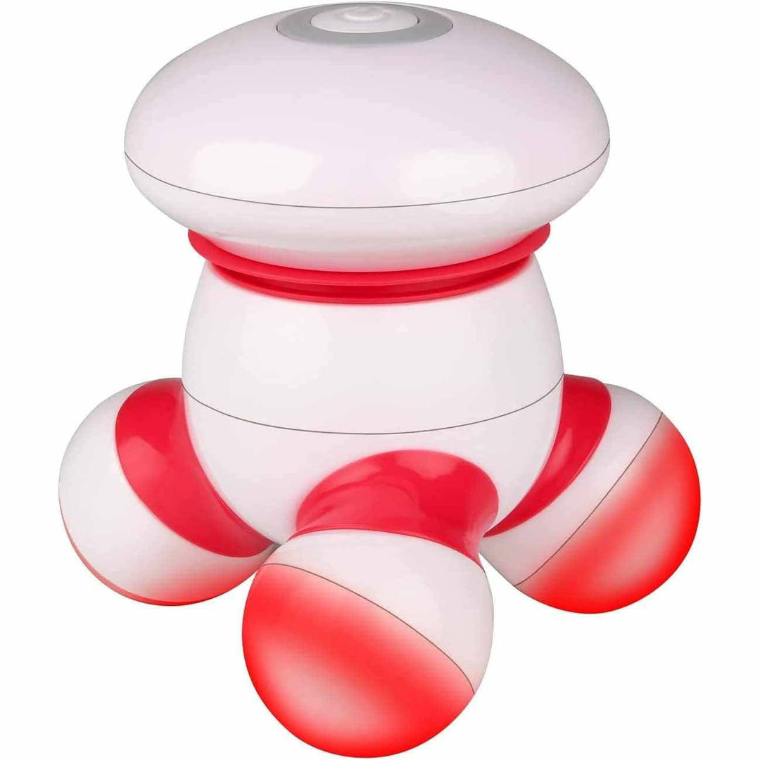Handheld Body Massager Portable Mini Vibrating Massager with LED Light, Battery Operated for Neck Back Arms Legs Pain Relief Easy Grip