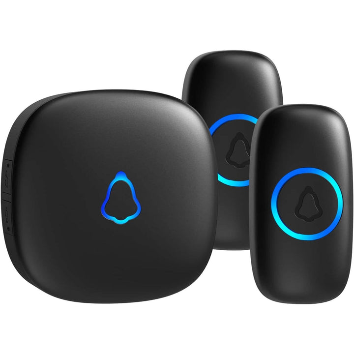 Wireless Smart Doorbell, No Camera, 1000ft Range, 58 Chimes, LED Indicator, Waterproof, Easy Install (M520 F55)