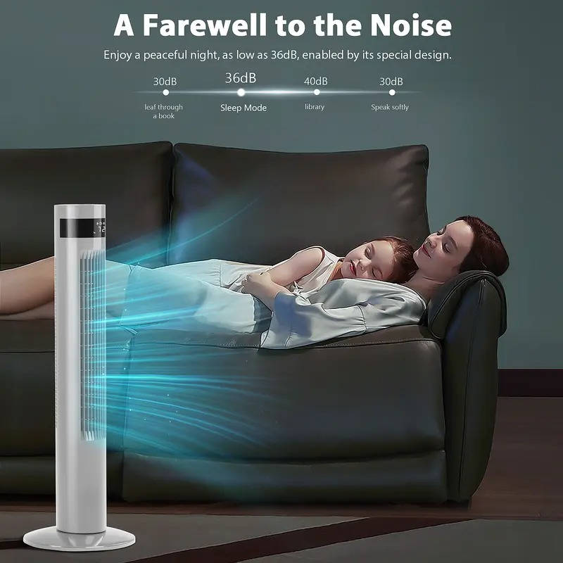Standing Portable AC Unit Air Conditioner for Home and Office, Bladeless, Quiet, 3 Speed Settings