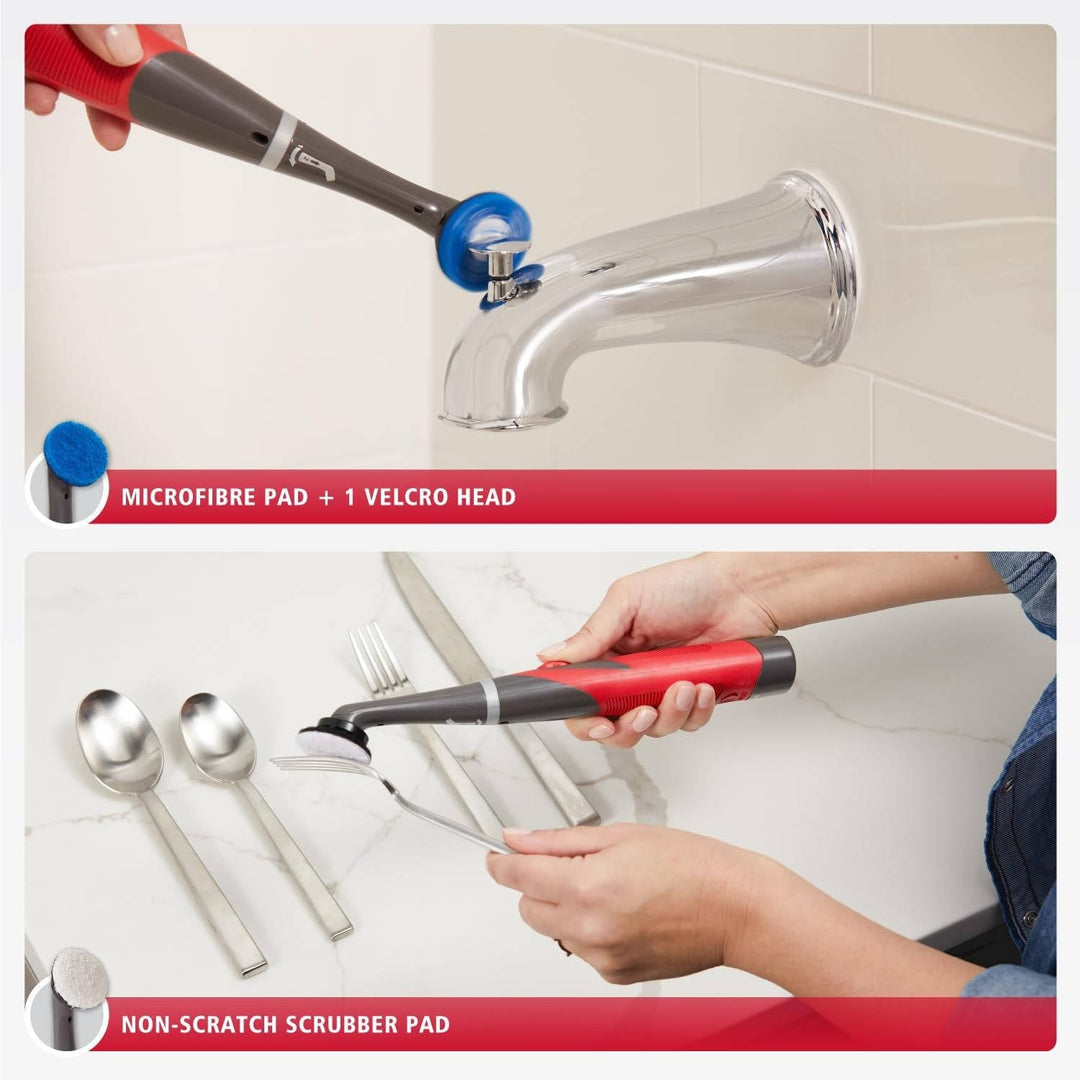 Electric Grout Cleaner Brush, 18 Piece Cordless Scrubber Kit for Tile, Shower, Tub and Bathroom