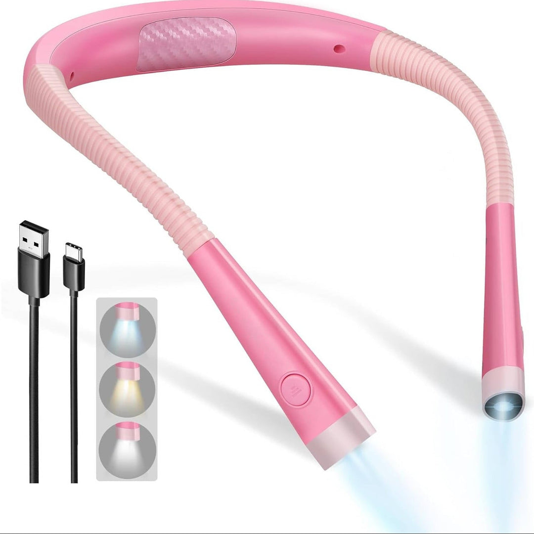 Portable Neck Reading Light, Flexible Design for Bedtime and Hands Free Reading