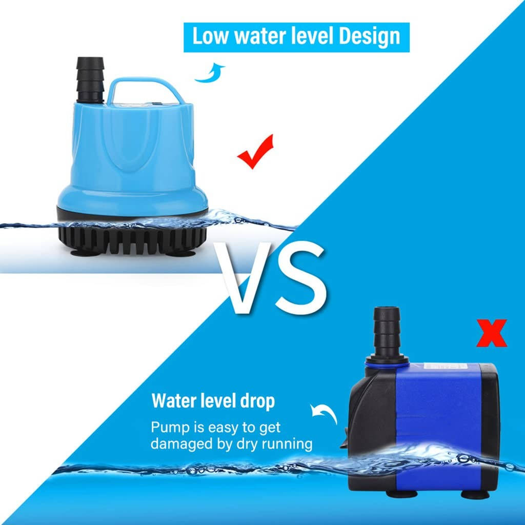 Submersible Water Pump for Aquarium, Filter Pump Fish Tank