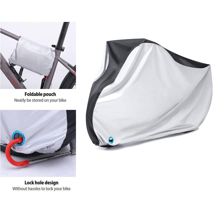 Electric Bike Cover Waterproof Outdoor, UV Dustproof Rain Protection Support