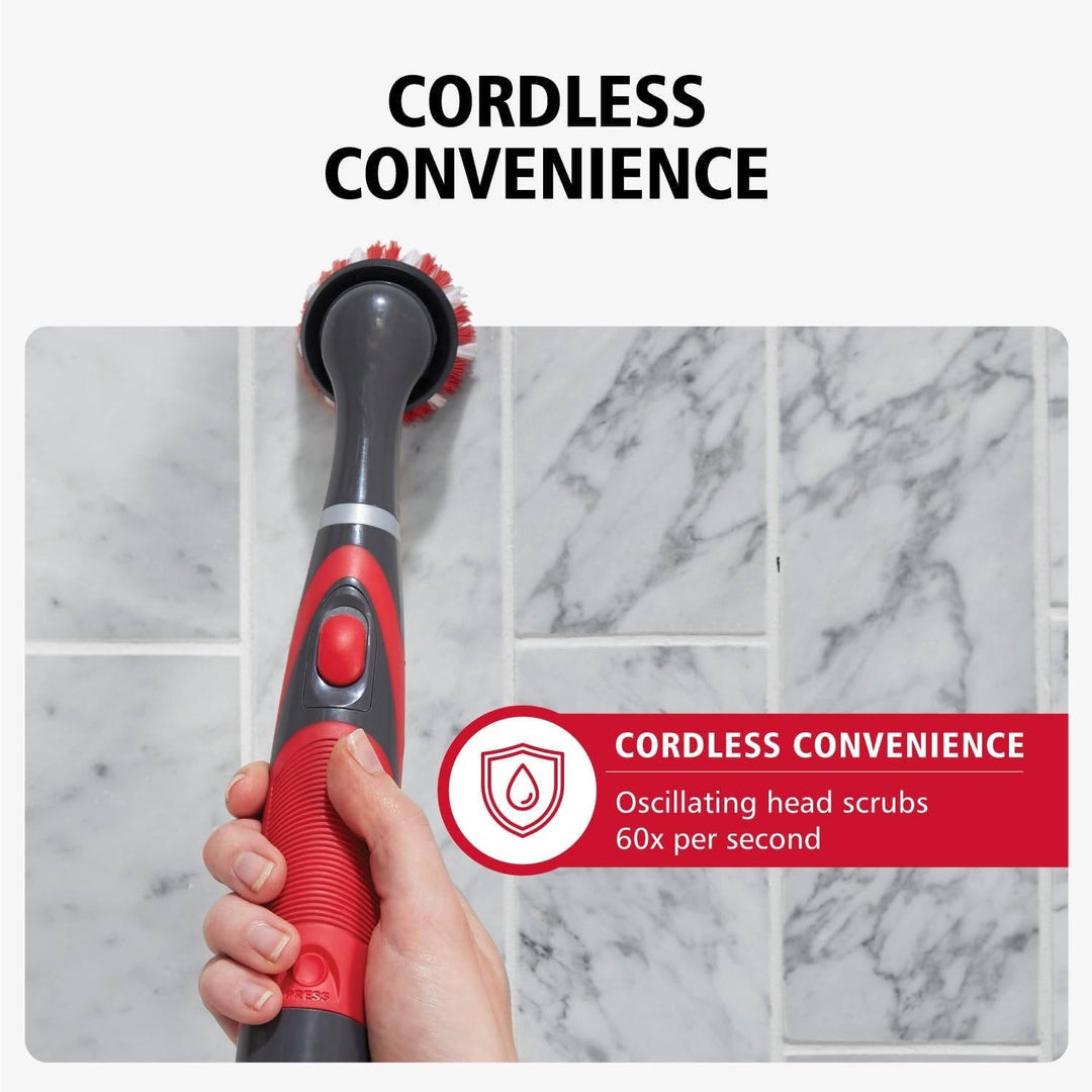 Electric Grout Cleaner Brush, 18 Piece Cordless Scrubber Kit for Tile, Shower, Tub and Bathroom