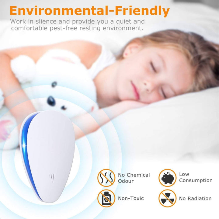 Plug In Ultrasonic Pest Deterrent Device for Bed Bugs and Insects