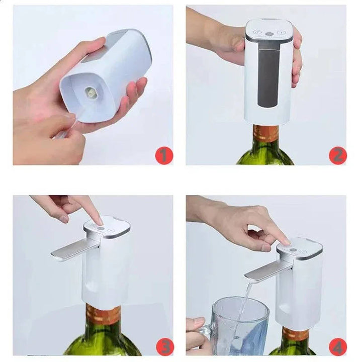 Electric Wine Separator and Aerator, Intelligent Alcohol Dispenser with Fast Air Pump for Bar and Home Use