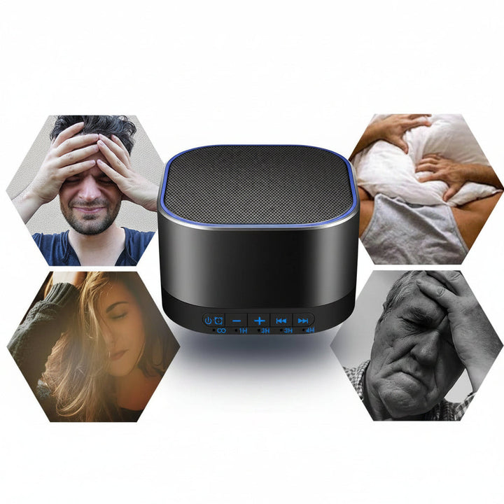 Sound White Noise Machine with 20 Non Looping Natural Soothing Sounds and Memory Function, 32 Levels of Volume