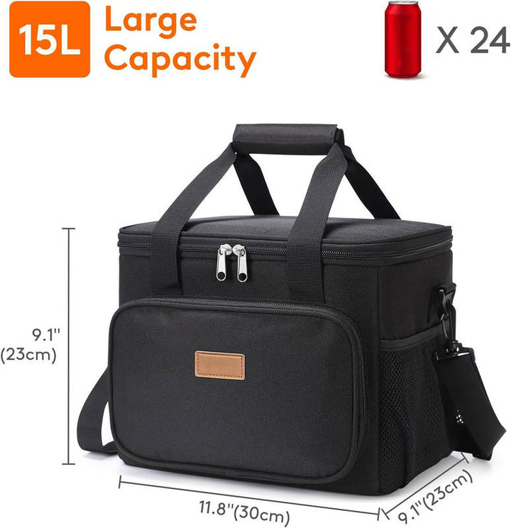 Large Insulated Lunch Bag Soft Cooler, Leakproof Lunch Box Tote for Men Women Travel Work Food Storage