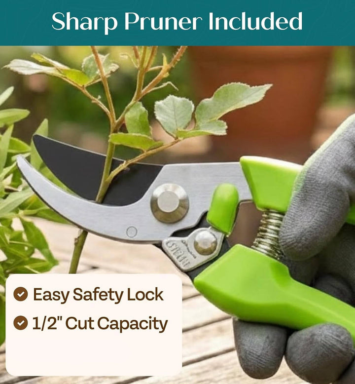 Ergonomic Heavy Duty Gardening Tools Kit, Gardening Gifts for Women and Men