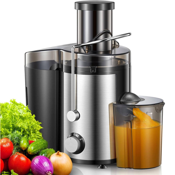 800W Centrifugal Juicer Extractor, Stainless Steel Juicer Machine with 3 Inch Wide Feed Chute for Fruits and Vegetables
