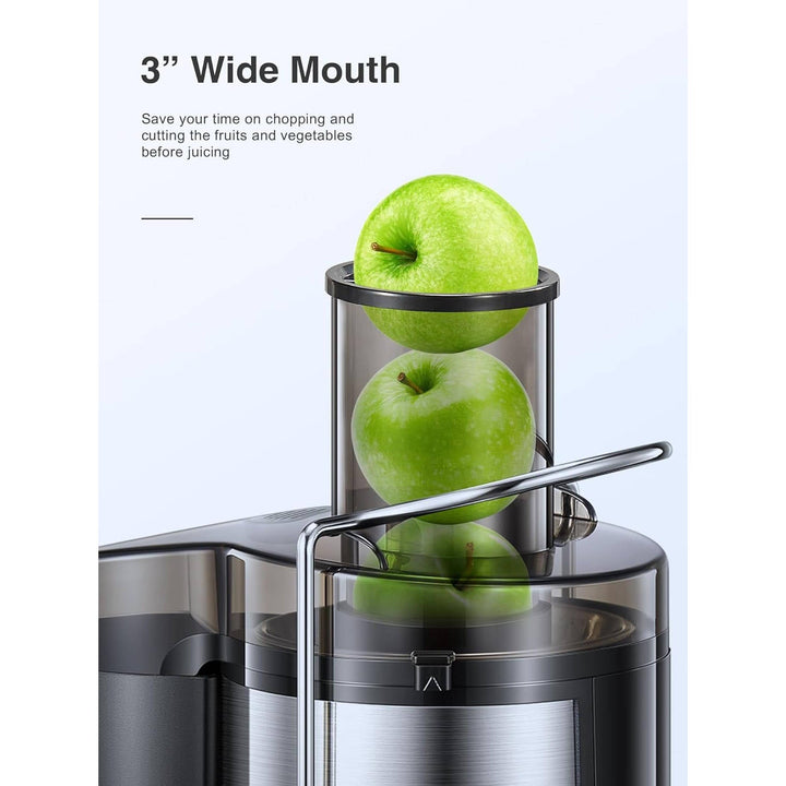 800W Centrifugal Juicer Extractor, Stainless Steel Juicer Machine with 3 Inch Wide Feed Chute for Fruits and Vegetables