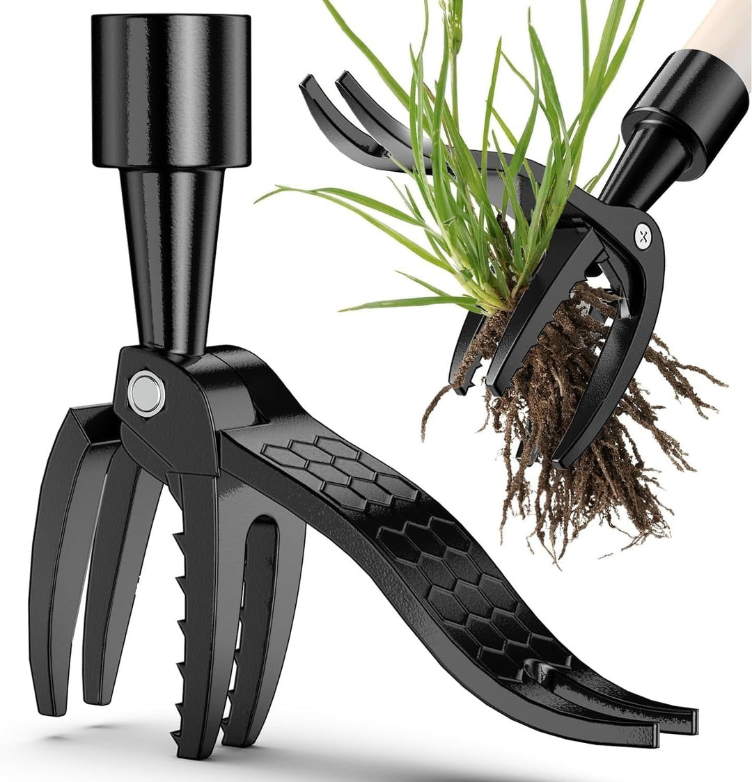 Stand Up Weed Puller Tool Claw, Garden Root Remover Easy Outdoor Weeding Tool