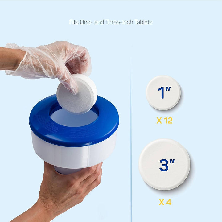Adjustable Floating Chlorine Dispenser for Hot Tubs, Spas and Above Ground Pools