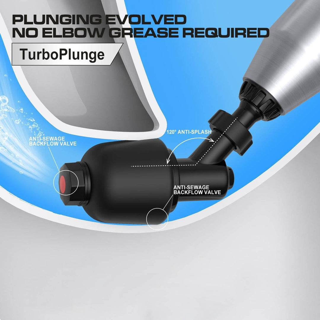 Electric Toilet Plunger High Pressure, Heavy Duty Drain Clog Remover for Bathroom Toilets
