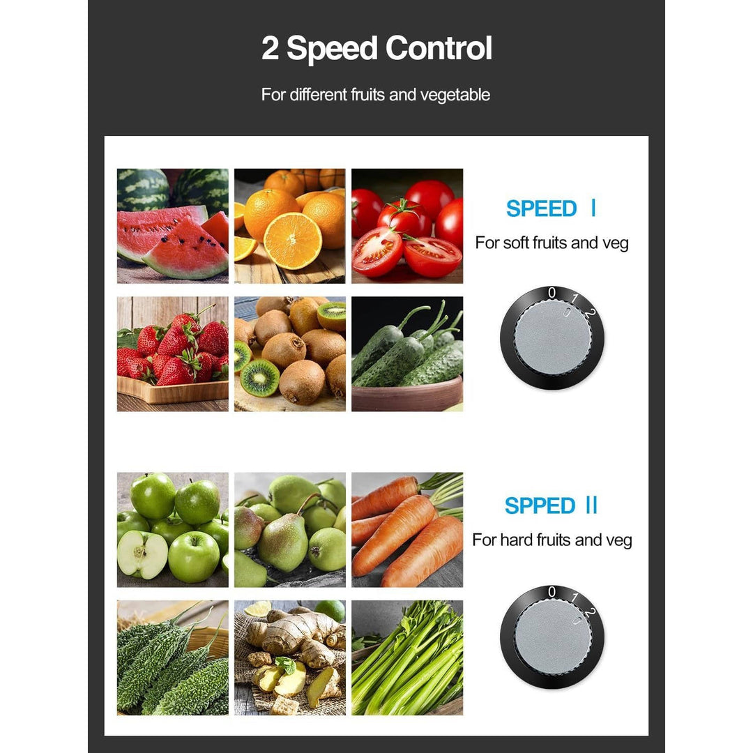 800W Centrifugal Juicer Extractor, Stainless Steel Juicer Machine with 3 Inch Wide Feed Chute for Fruits and Vegetables