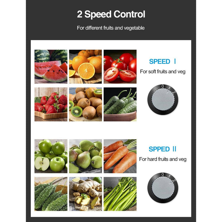 800W Centrifugal Juicer Extractor, Stainless Steel Juicer Machine with 3 Inch Wide Feed Chute for Fruits and Vegetables