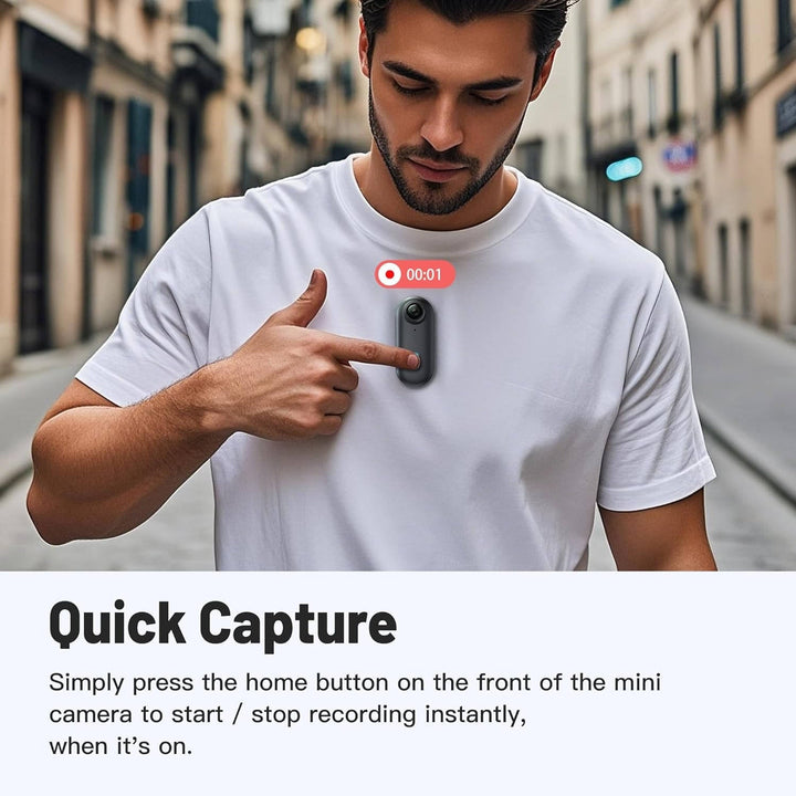 Bike Camera Mini Action Cam with Magnetic Mount Kit