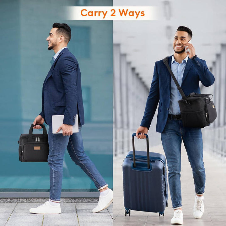 Large Insulated Lunch Bag Soft Cooler, Leakproof Lunch Box Tote for Men Women Travel Work Food Storage
