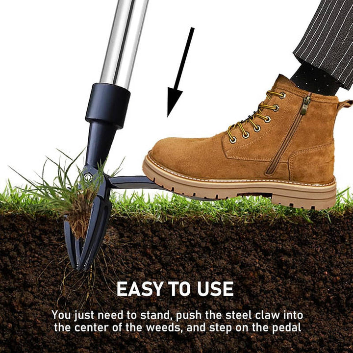 Stand Up Weed Puller Tool with Handle, Garden Root Remover Easy Weed Removal Tool