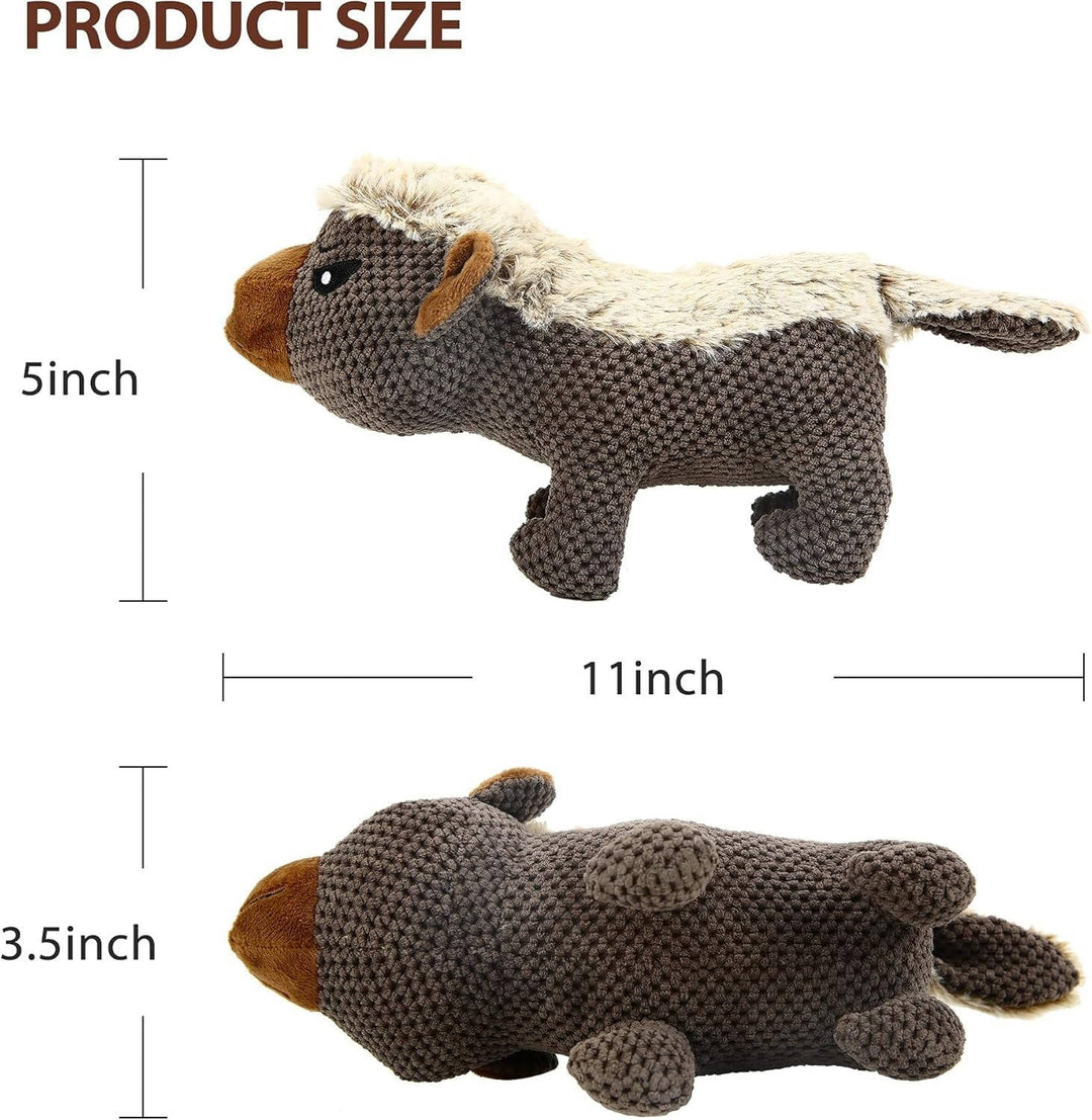 Indestructible Dog Plush Toys for Aggressive Chewers for for Medium and Large Breed