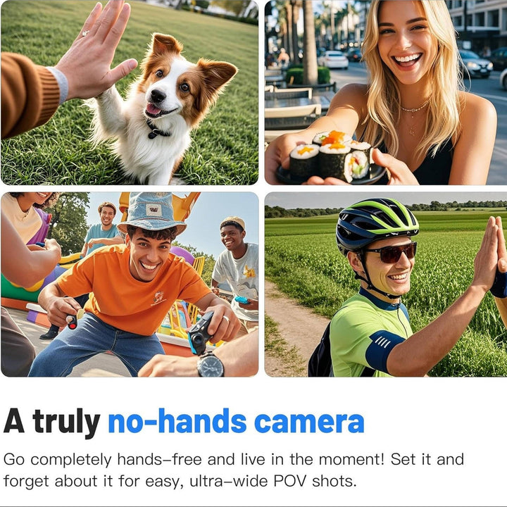 Bike Camera Mini Action Cam with Magnetic Mount Kit