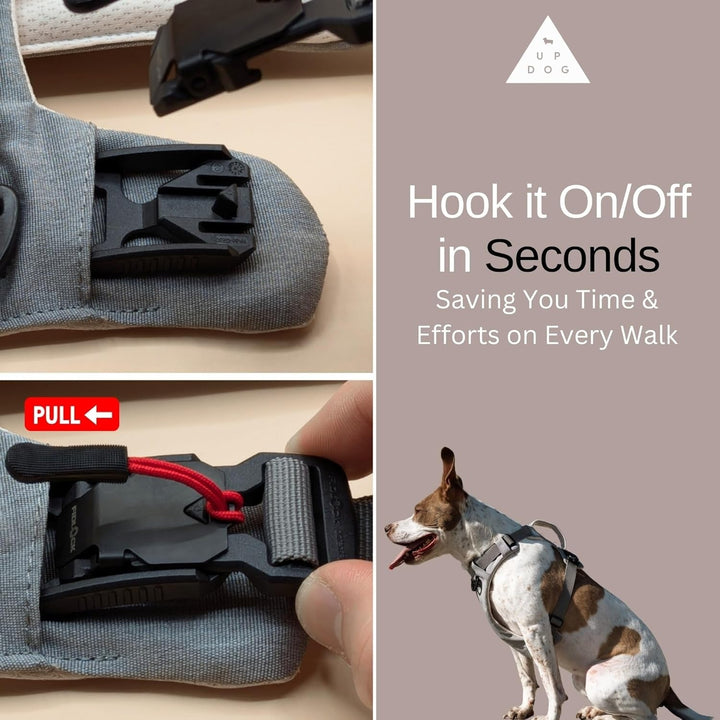 Magnetic Dog Harness, One Hand Clip, No Pull Design