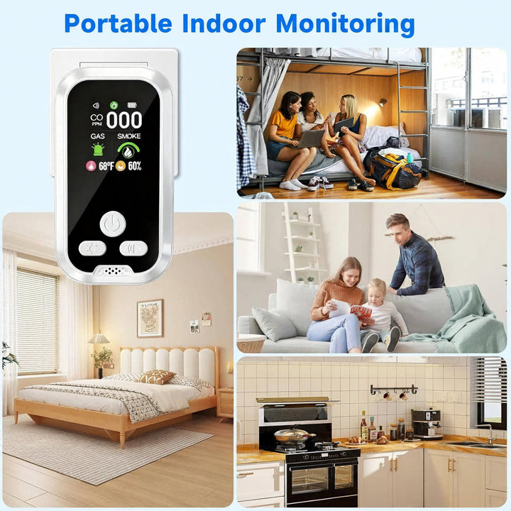 Multi Function Gas and Smoke Monitor with LCD Display and Temperature Humidity Readings