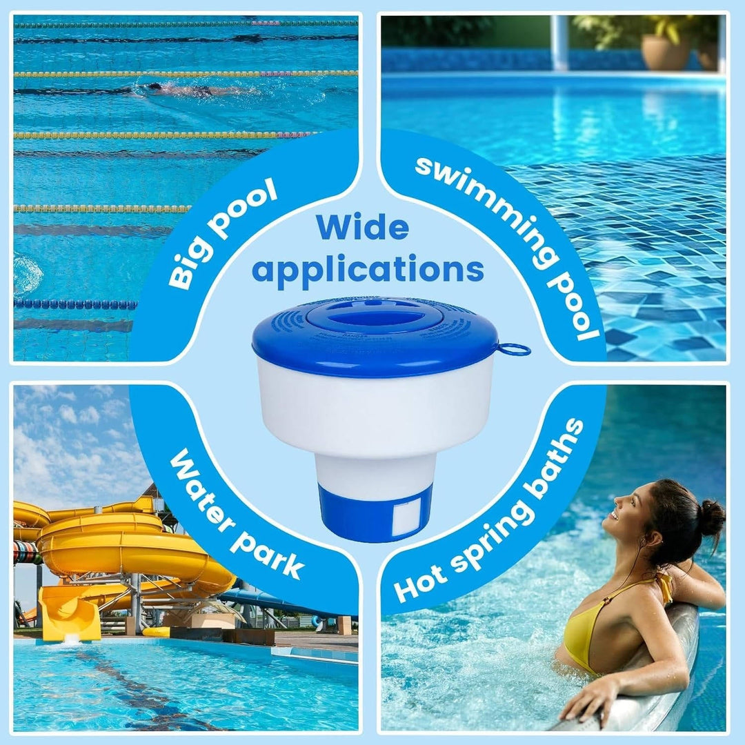 Adjustable Floating Chlorine Dispenser for Hot Tubs, Spas and Above Ground Pools