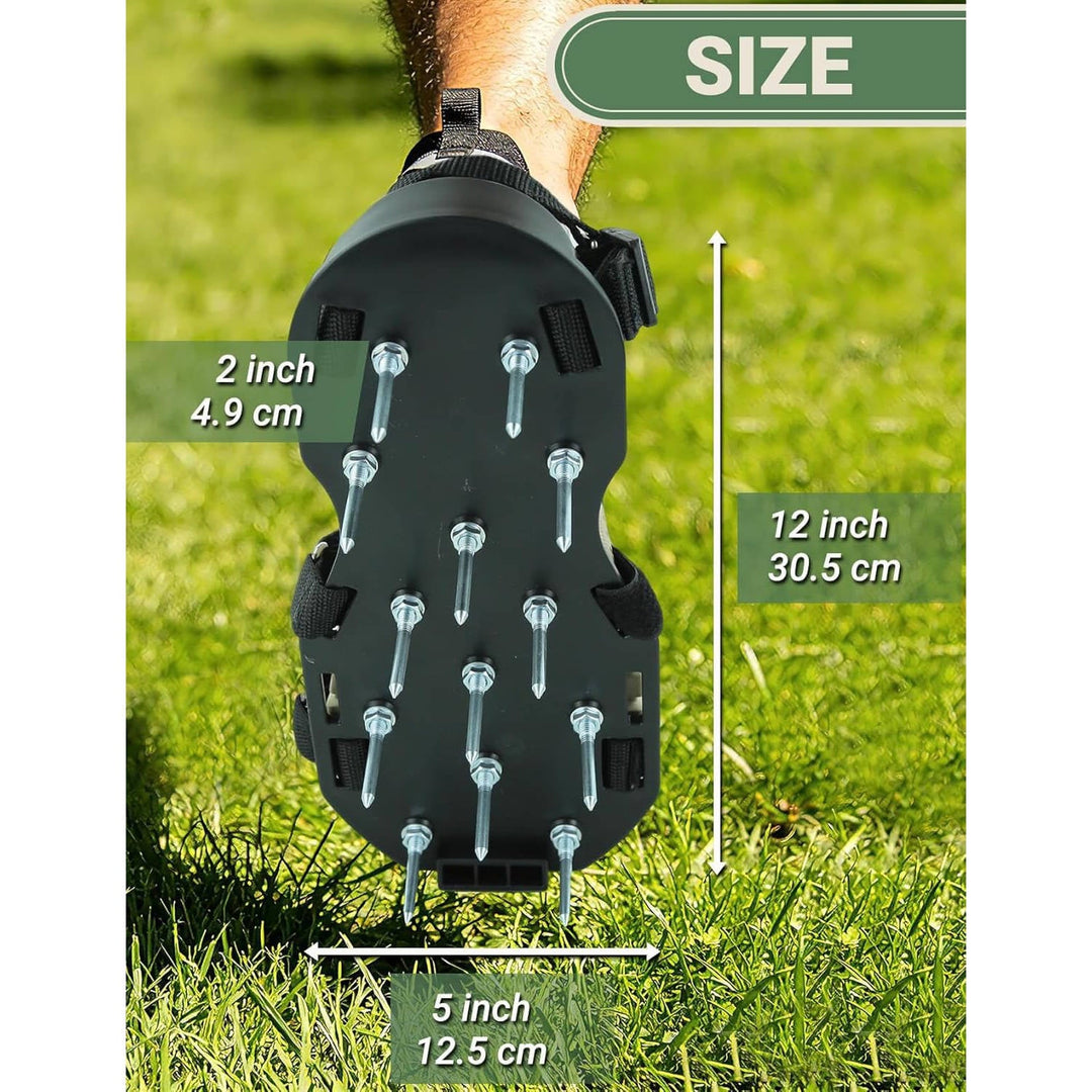 Lawn Aerator Shoes with Hook and Loop Straps, A Professional Lawn Without The Heavy Equipment