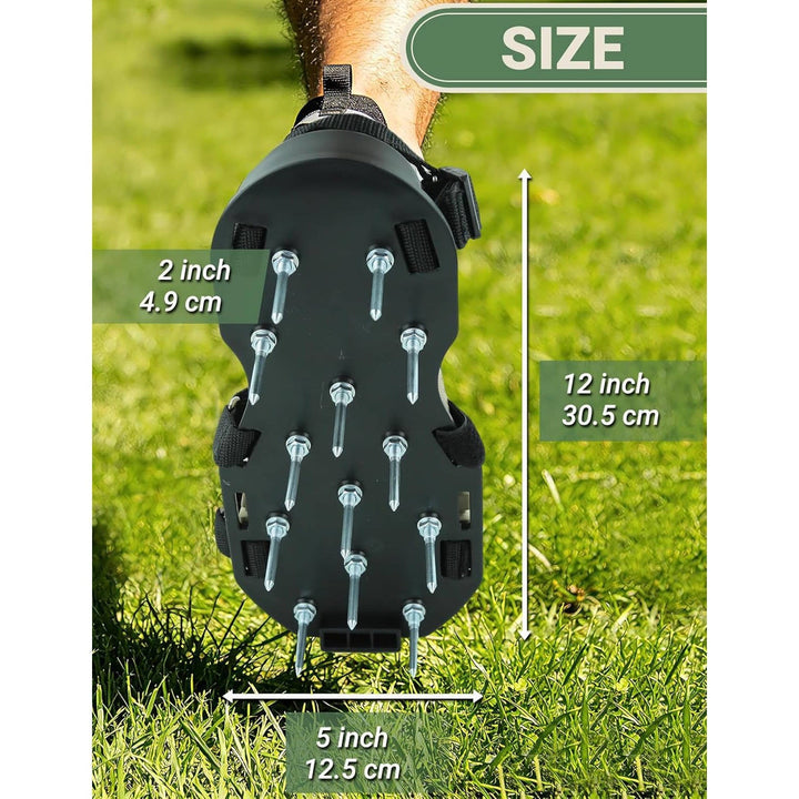 Lawn Aerator Shoes with Hook and Loop Straps, A Professional Lawn Without The Heavy Equipment