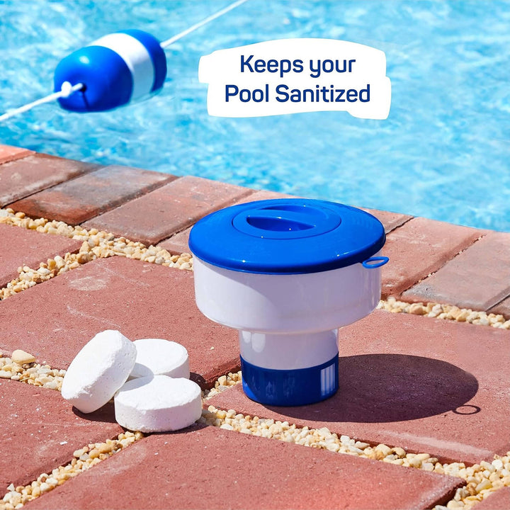 Adjustable Floating Chlorine Dispenser for Hot Tubs, Spas and Above Ground Pools