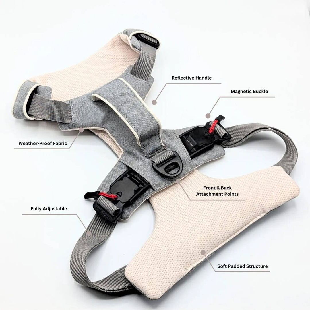 Magnetic Dog Harness, One Hand Clip, No Pull Design