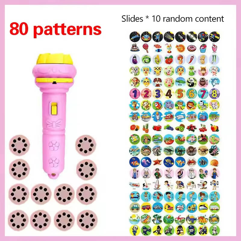 Kids Projector Flashlight Toy with Slide Discs Toddler Dinosaur Animal Light Projector Ages 2 to 6