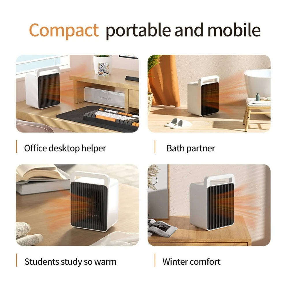 Small Portable Electric Heater 600W Fast Heating Space Heater