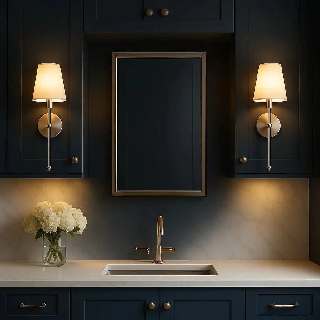 Indoor Wireless Fabric Wall Light, Cordless Battery Operated Sconces (Set of 2)
