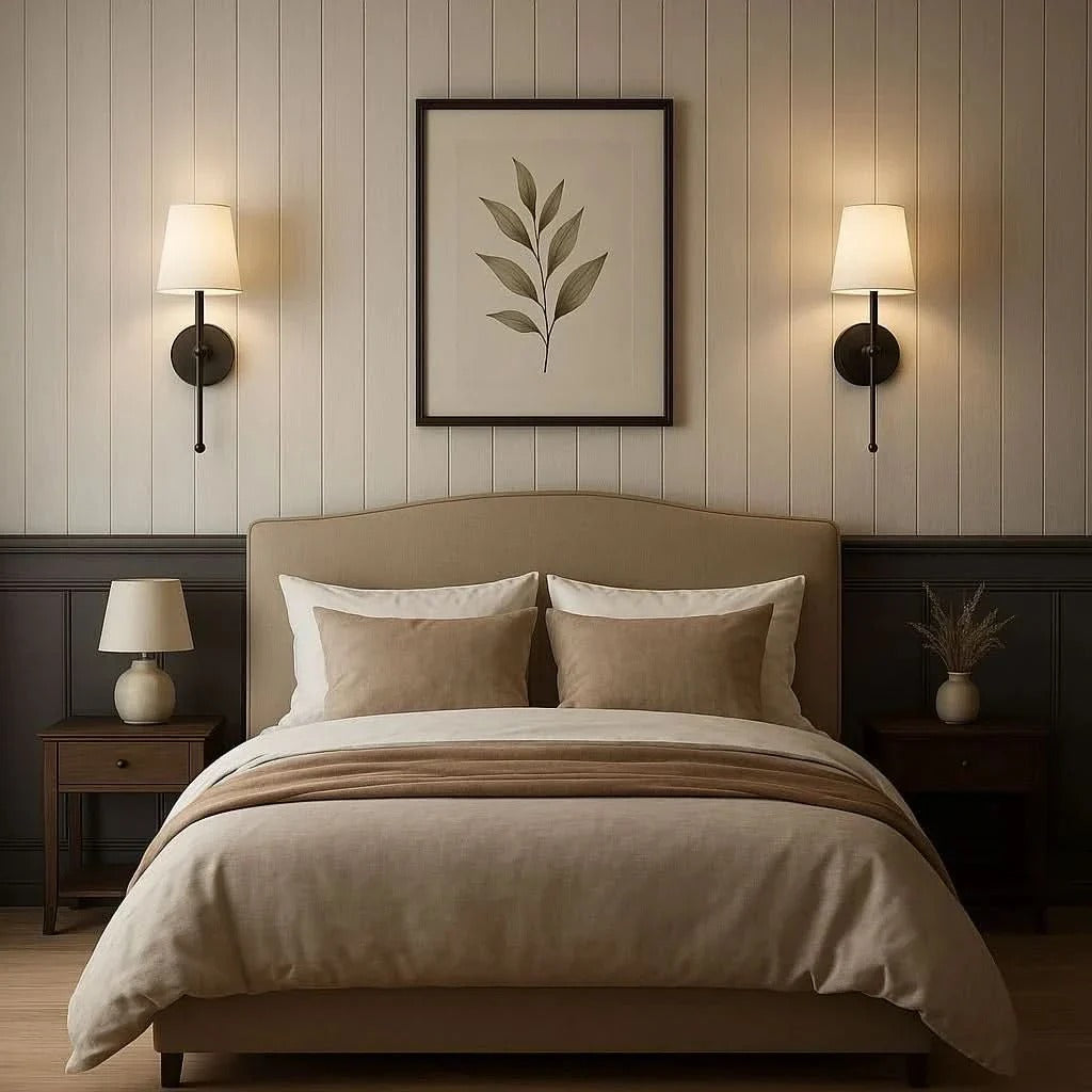 Indoor Wireless Fabric Wall Light, Cordless Battery Operated Sconces (Set of 2)
