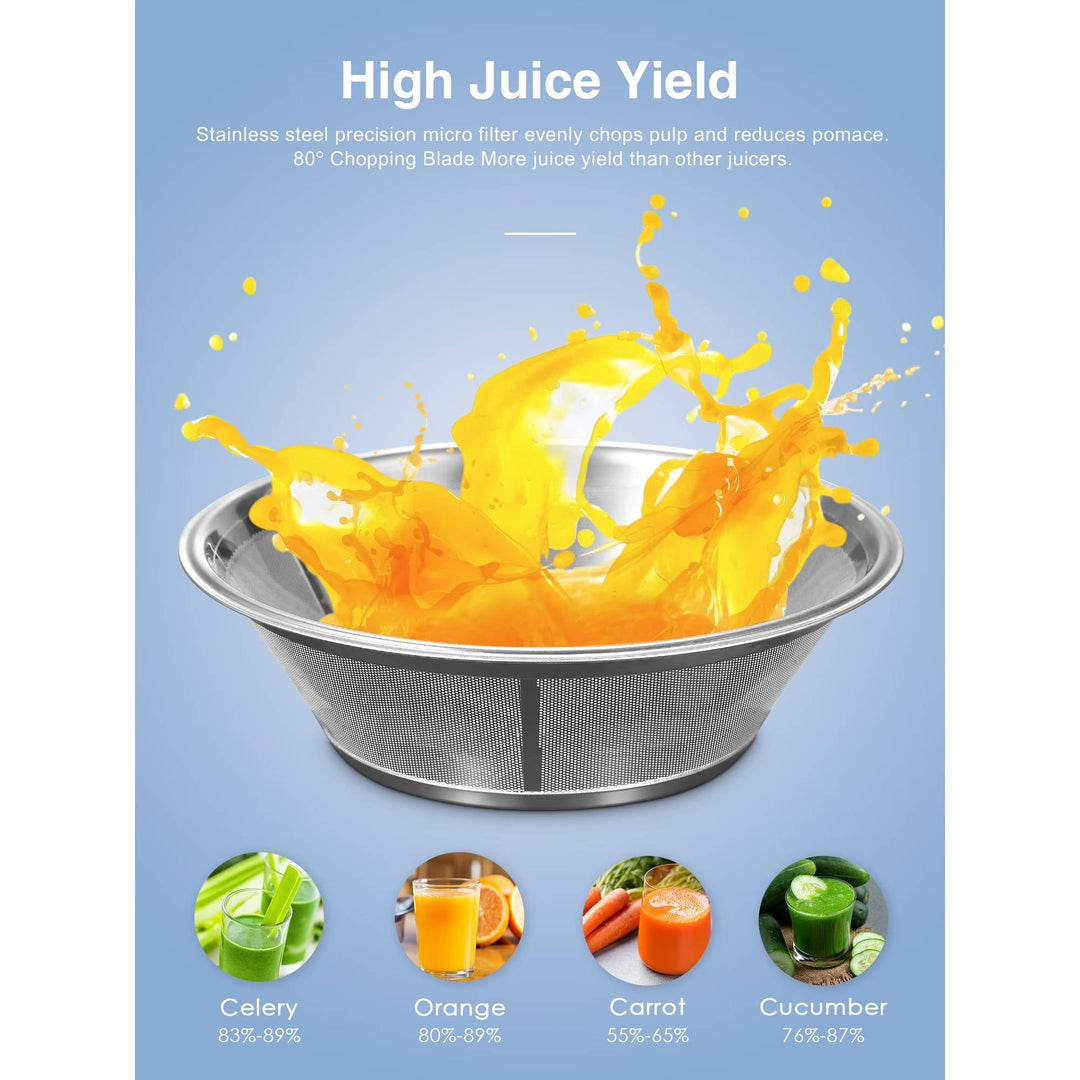 800W Centrifugal Juicer Extractor, Stainless Steel Juicer Machine with 3 Inch Wide Feed Chute for Fruits and Vegetables