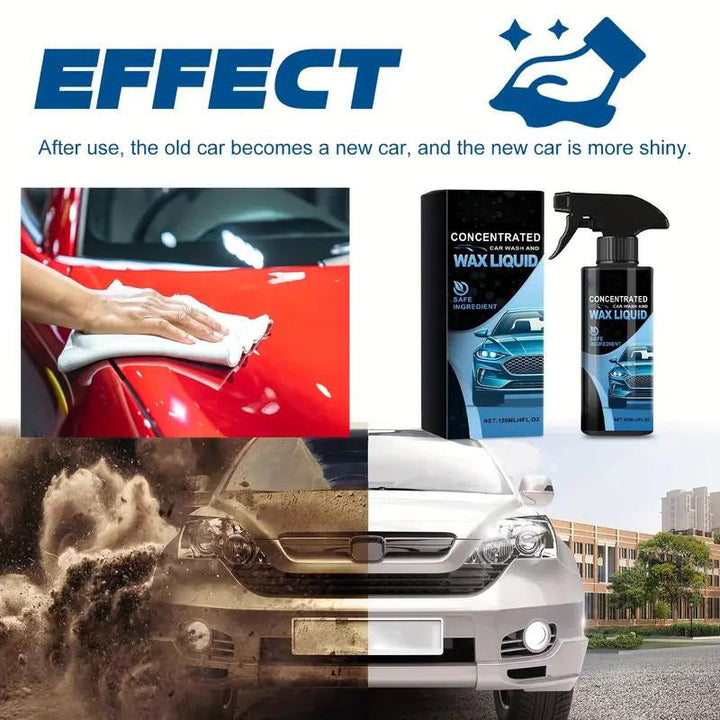 Multi Functional Car Ceramic Coating Spray, Polishing Spot Remover, 2026 High Gloss Paint Protection Kit with Microfiber Towel and Sponge