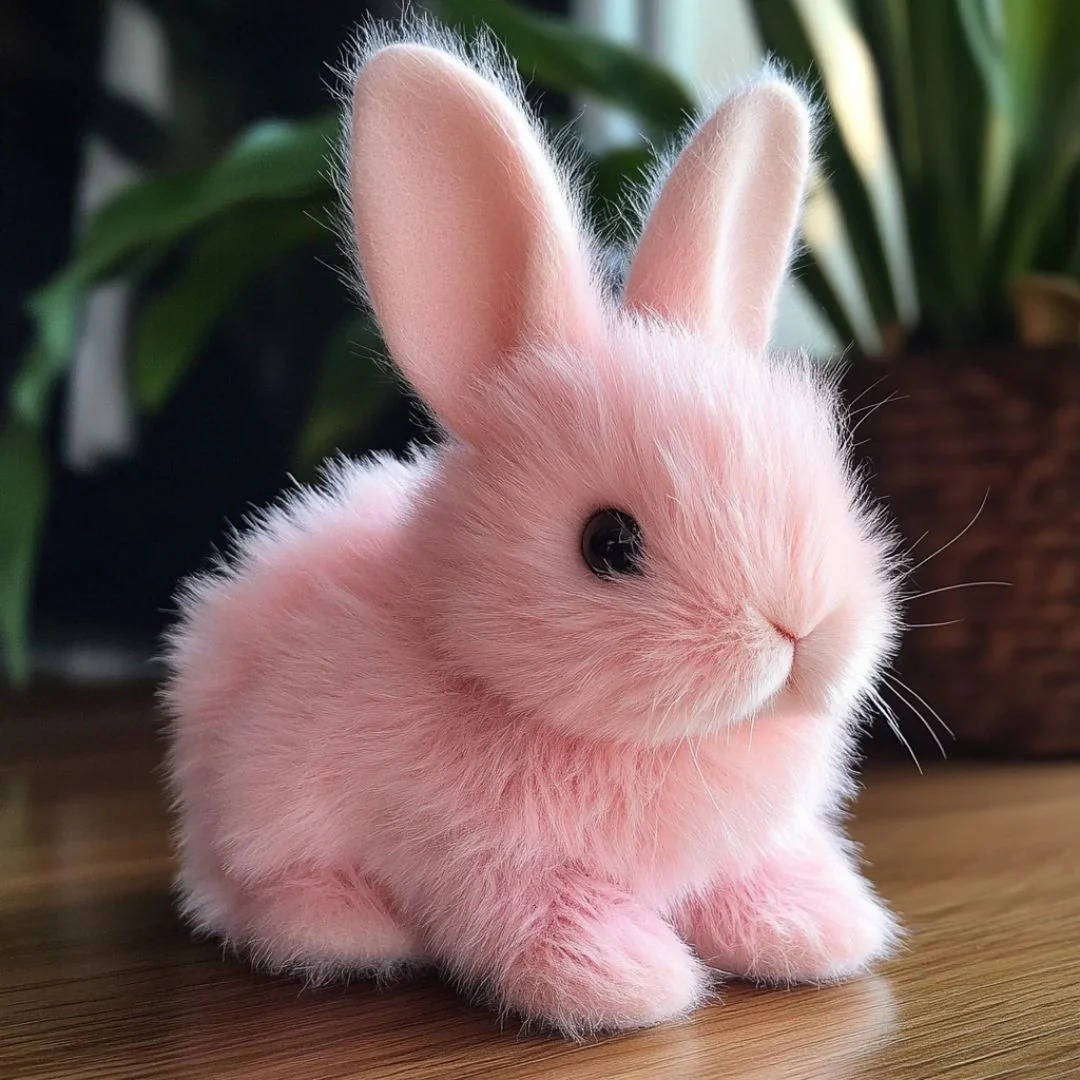 Interactive Plush Bunny Toy for Kids, Lifelike Soft Companion Rabbit Toy