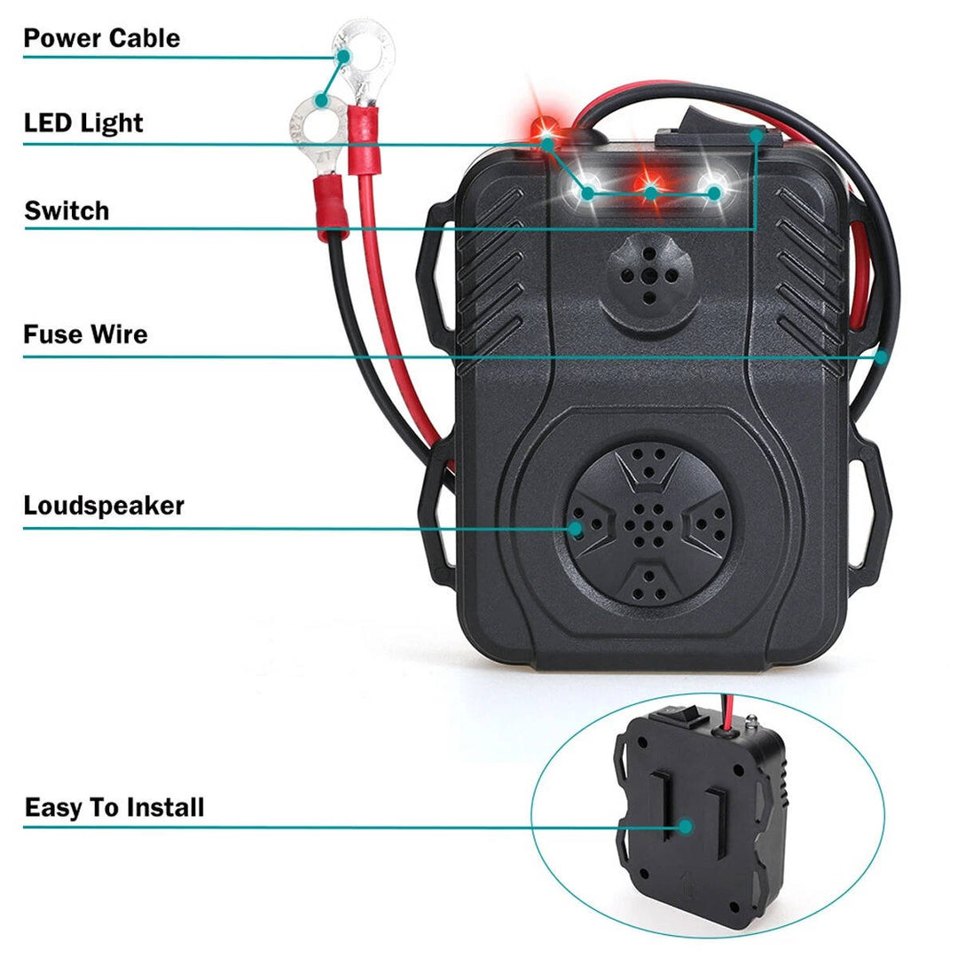 Ultrasonic Car Engine Rodent Repeller, Under Hood Rat and Mouse Deterrent for Vehicle Wiring and Pest Control Protection