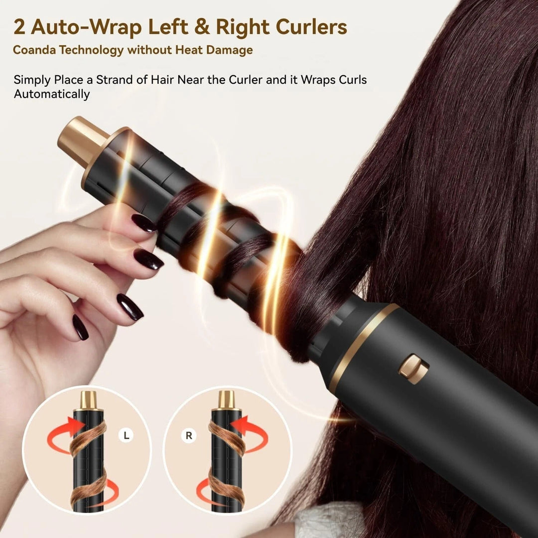 5 in 1 Blow Dryer Brush with Negative Ion, Hot Air Styler &amp; Curling Wrap