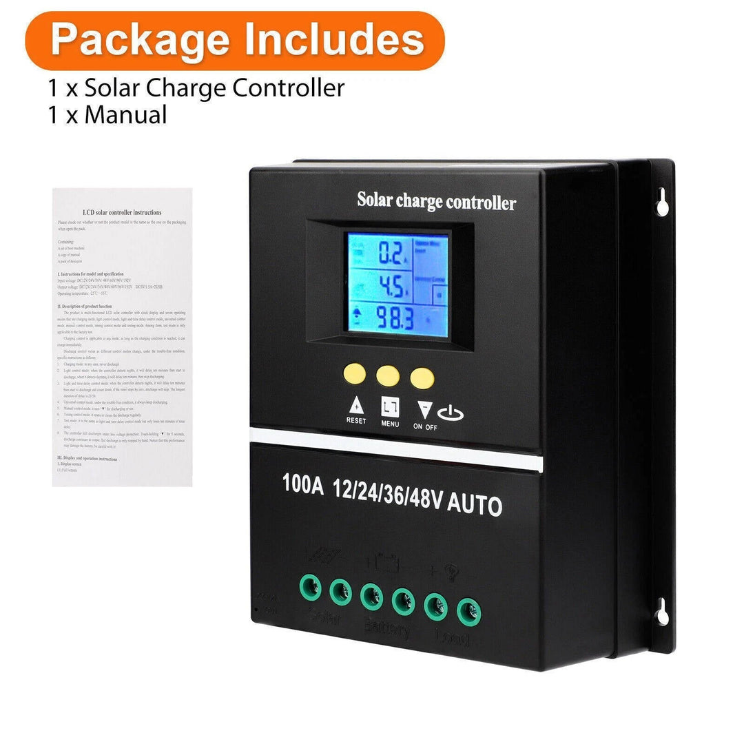 400W MPPT Solar Charge Controller, 12V 24V 36V 48V Solar Battery Charging Controller for Solar Panels