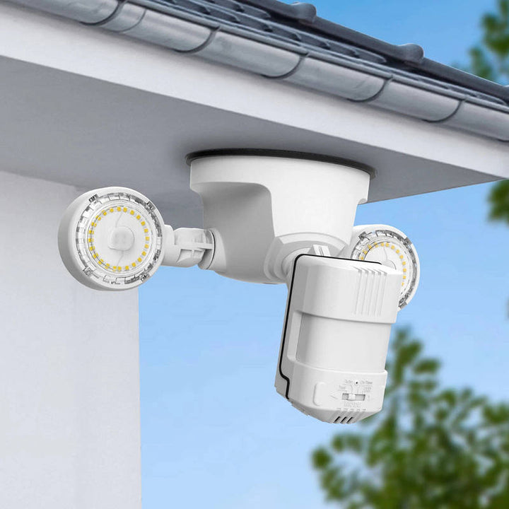 15W 2000 Lumens Motion Sensor LED Flood Light, 180 Degree Outdoor Security Light White