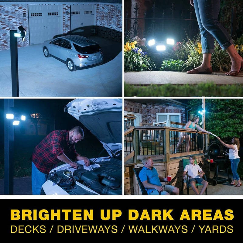 Motion Sensor Floodlight Outdoor LED, Remote Control Waterproof Light for Home
